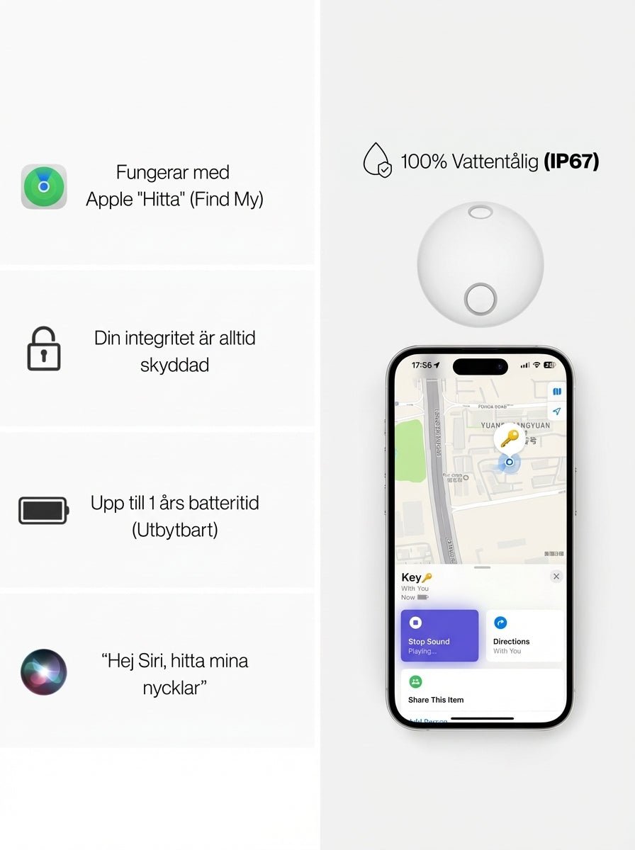 + Smart Nyckelspårare - Evolto