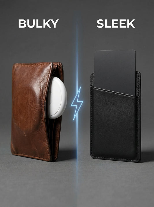 Tracking card vs. AirTag: Varför den tunna designen vinner i din plånbok