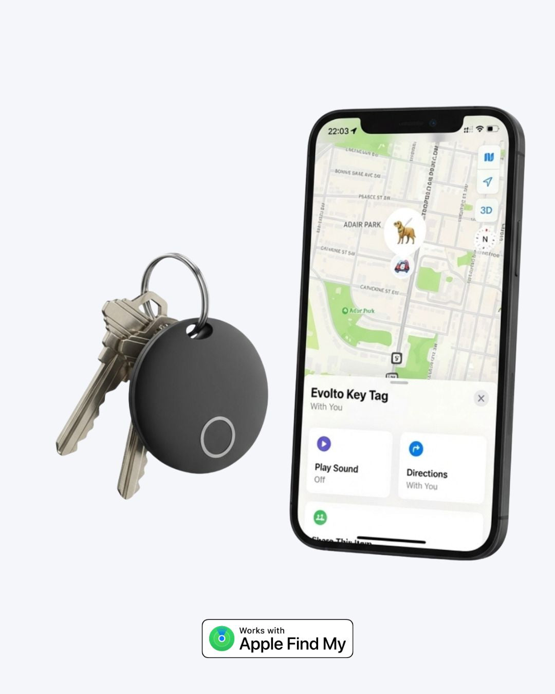 Evolto™ Key Tag – Det enklaste sättet att hitta nycklarna på sekunder