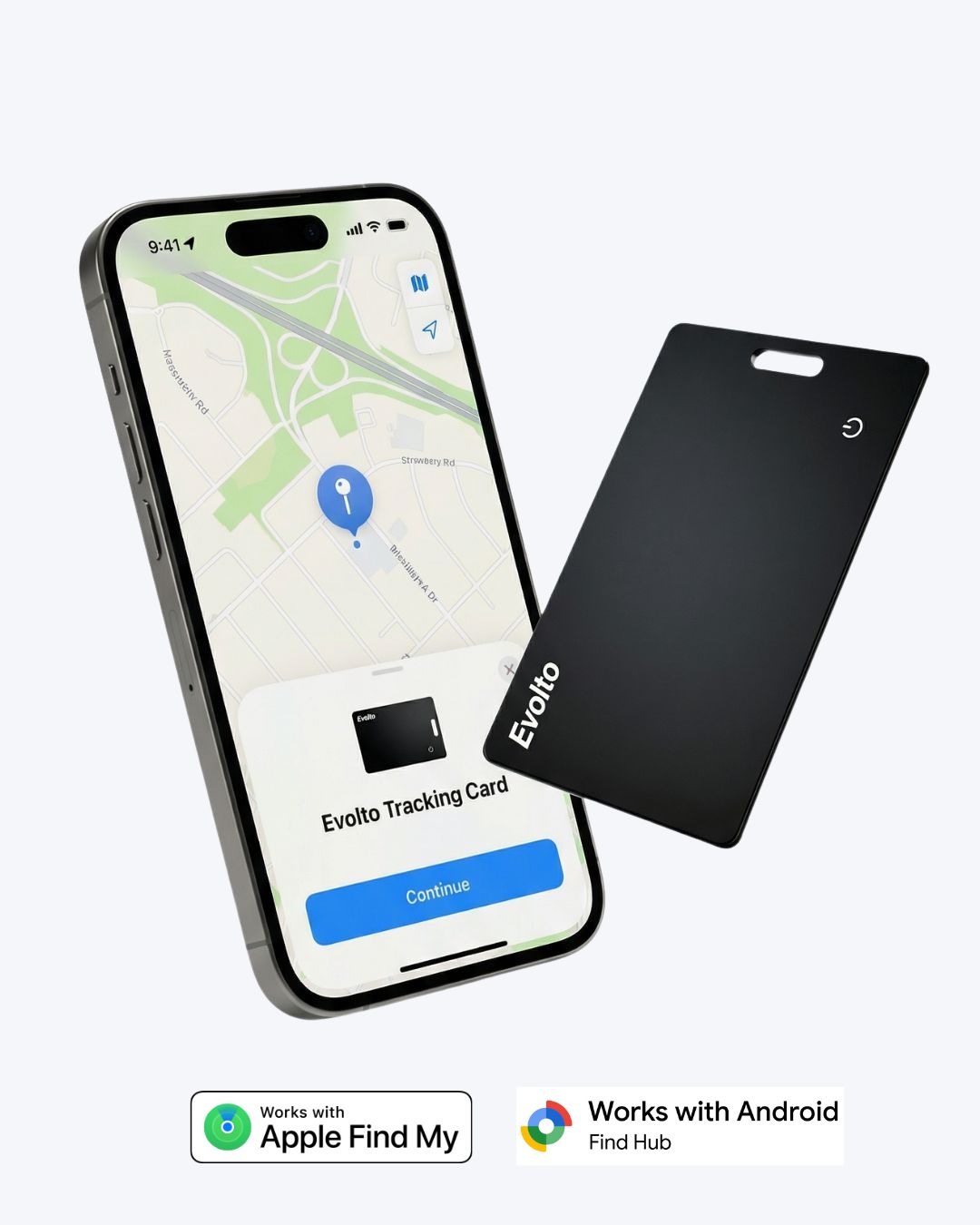 Evolto™ Ultratunt Spårningskort (Trådlös laddning)