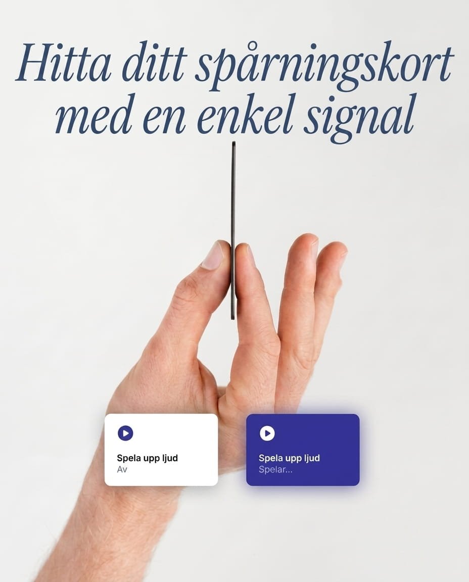 Evolto™ Spårningskort / Tracking Card – För iPhone & Android - Evolto